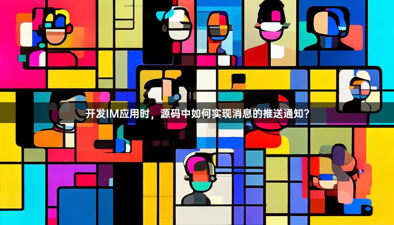 开发IM应用时，源码中如何实现消息的推送通知？
