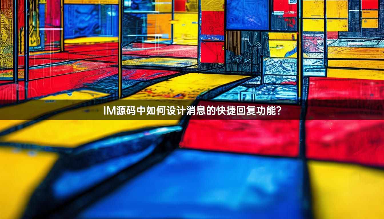IM源码中如何设计消息的快捷回复功能？
