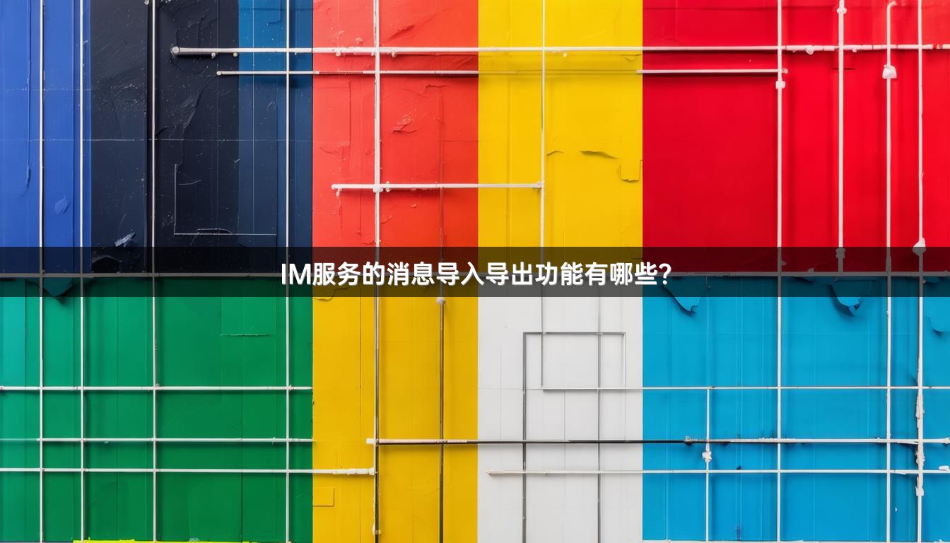 IM服务的消息导入导出功能有哪些？