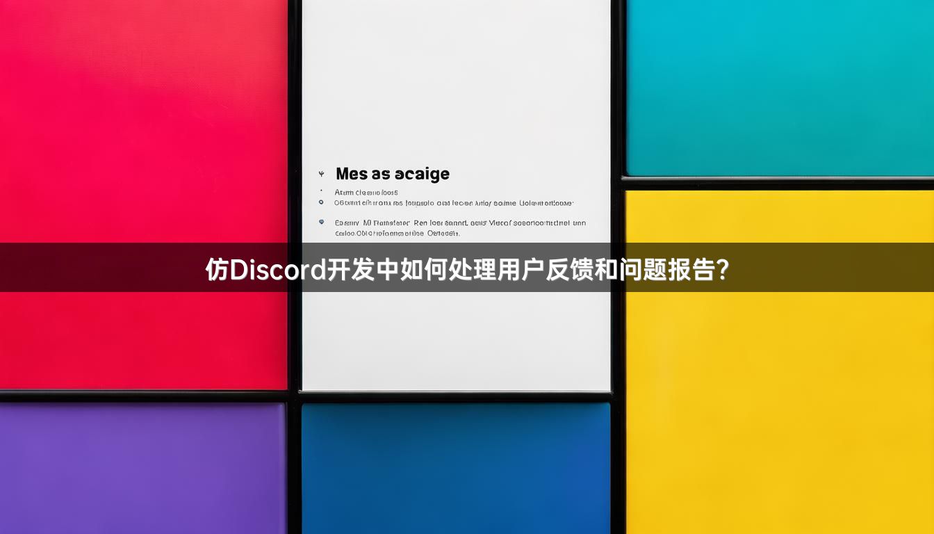 仿Discord开发中如何处理用户反馈和问题报告？