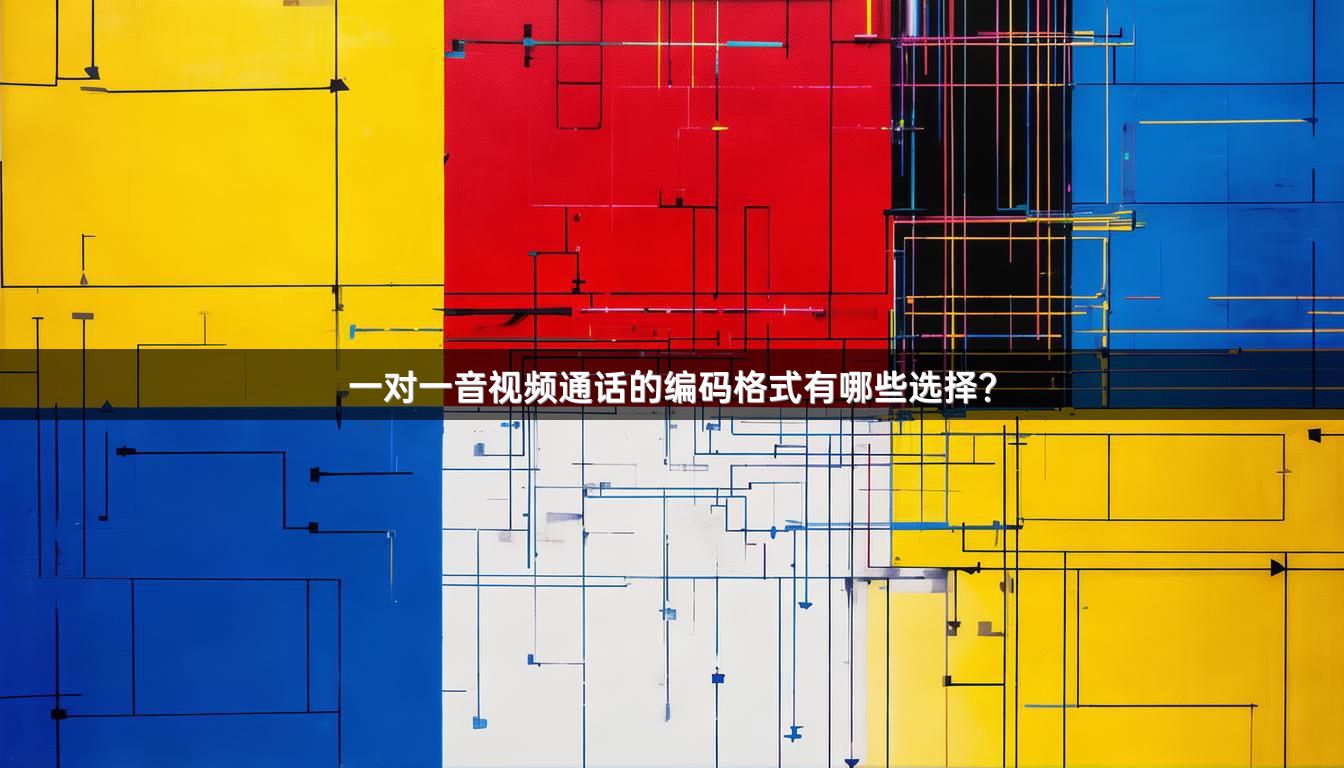 一对一音视频通话的编码格式有哪些选择？