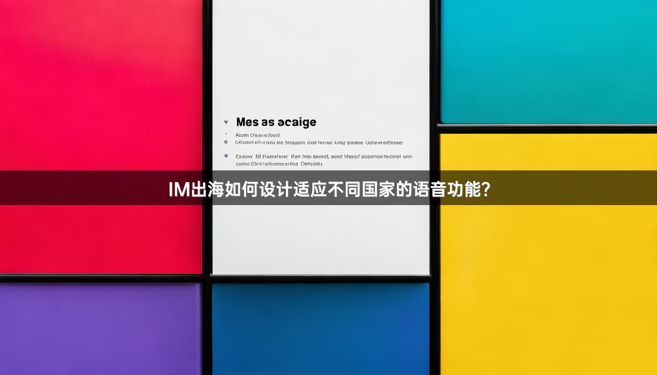 IM出海如何设计适应不同国家的语音功能？