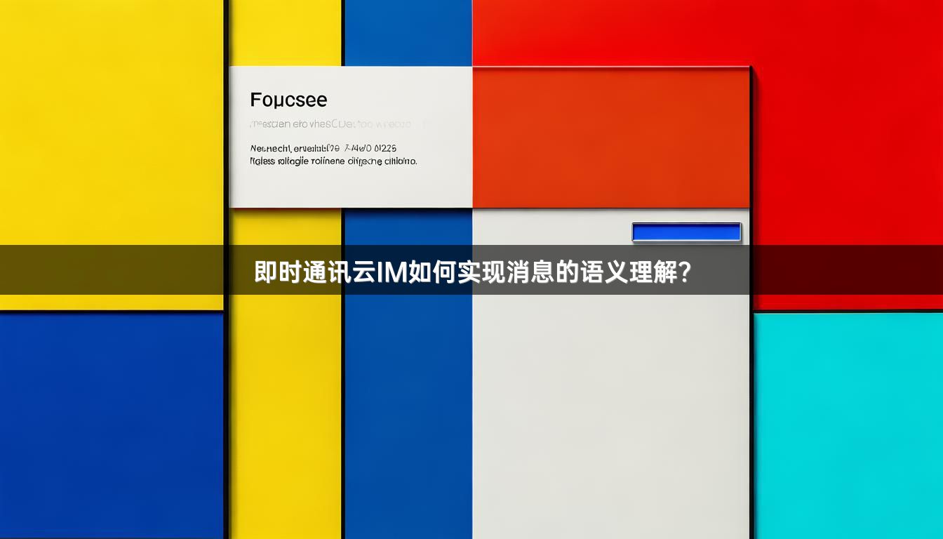 即时通讯云IM如何实现消息的语义理解？