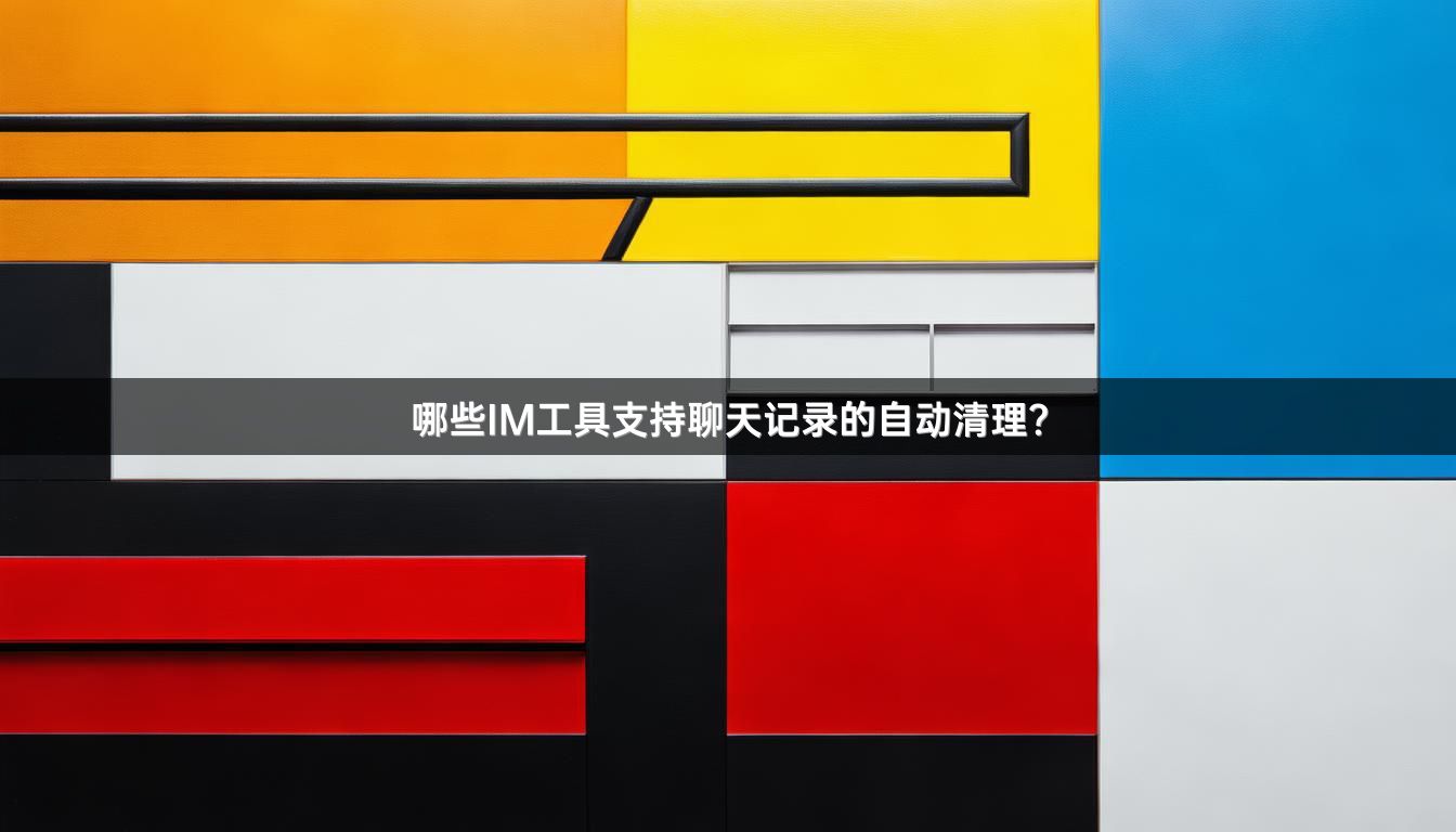 哪些IM工具支持聊天记录的自动清理？