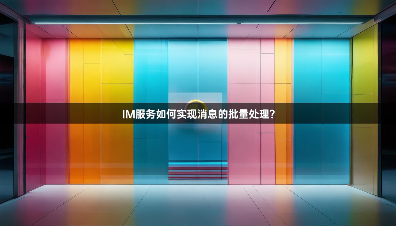 IM服务如何实现消息的批量处理？