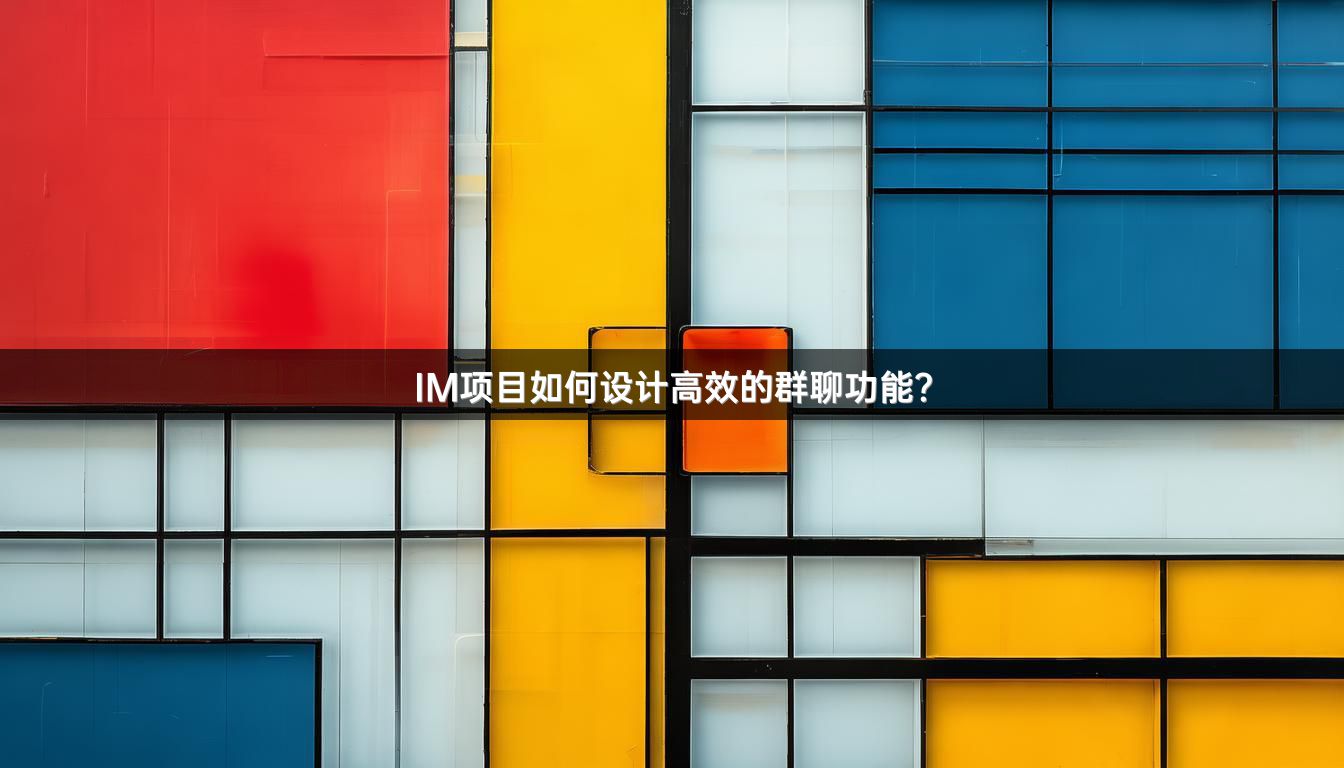IM项目如何设计高效的群聊功能？