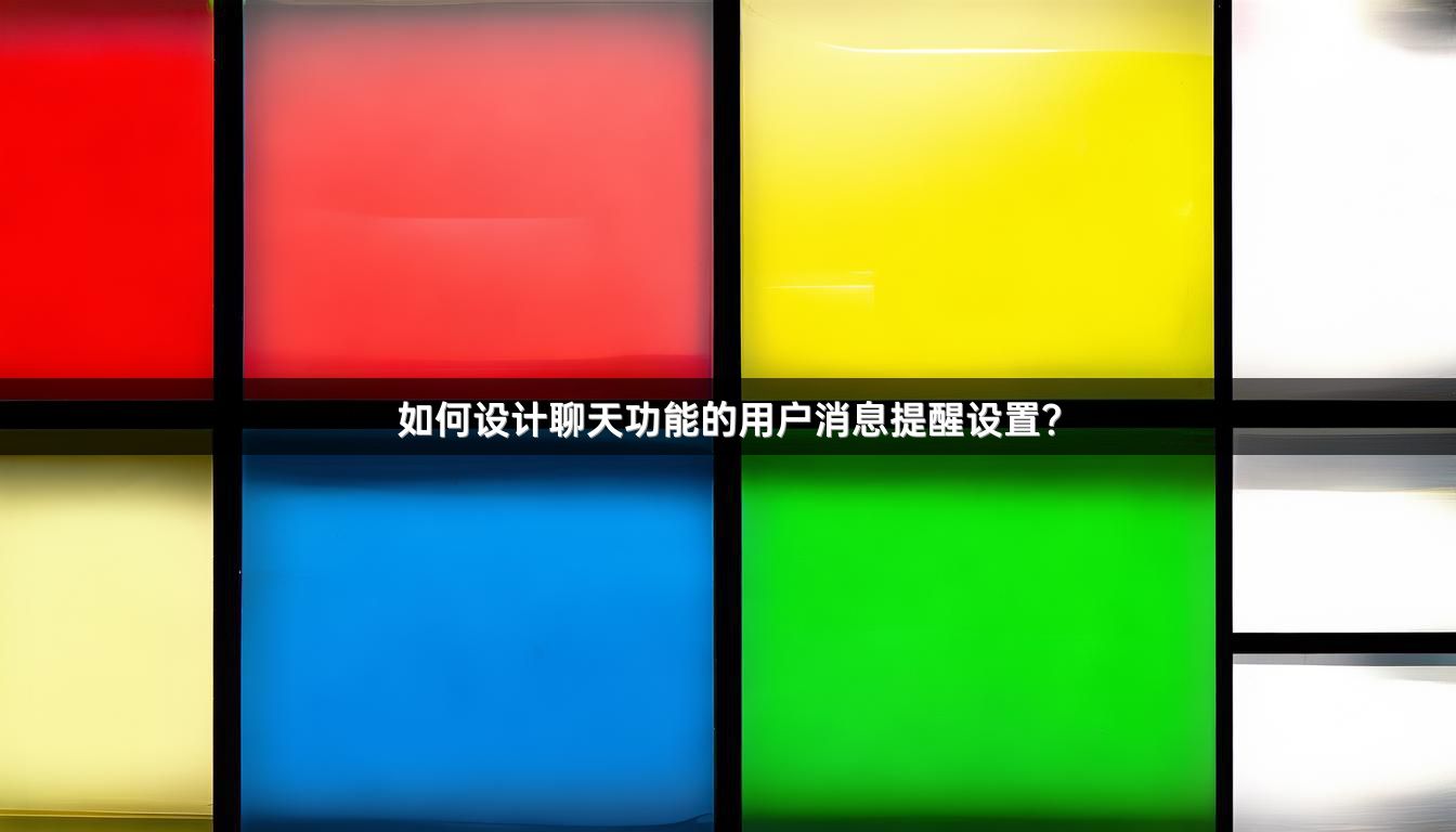 如何设计聊天功能的用户消息提醒设置？