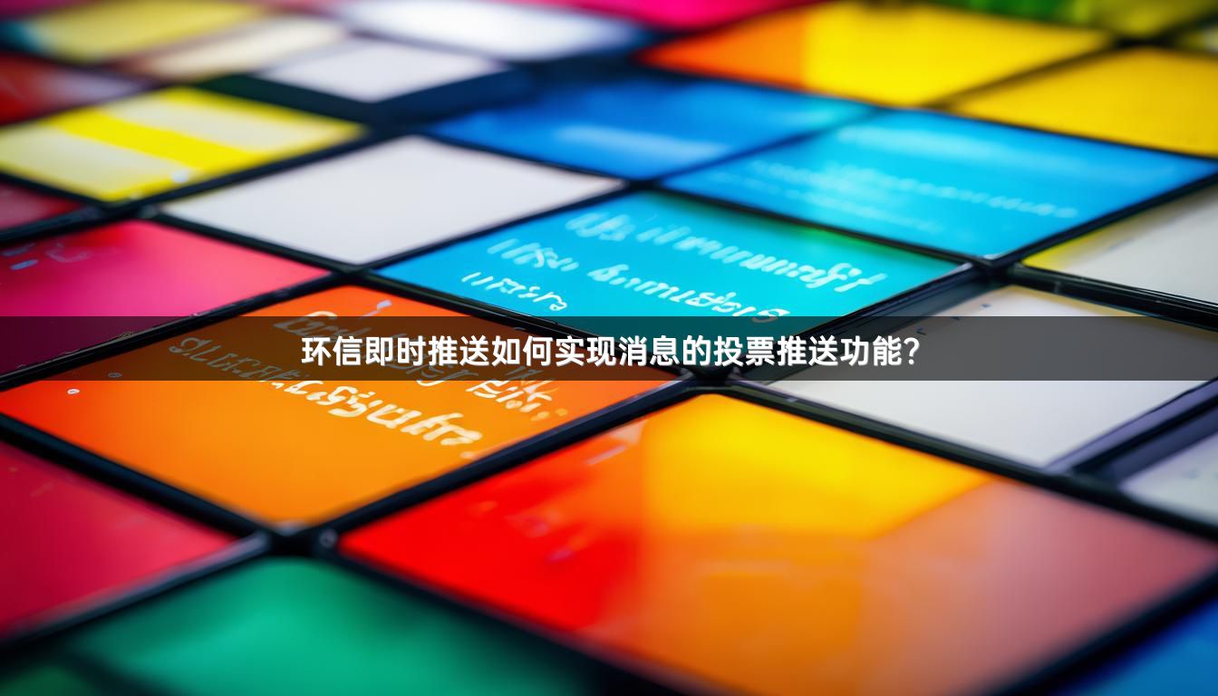 环信即时推送如何实现消息的投票推送功能？