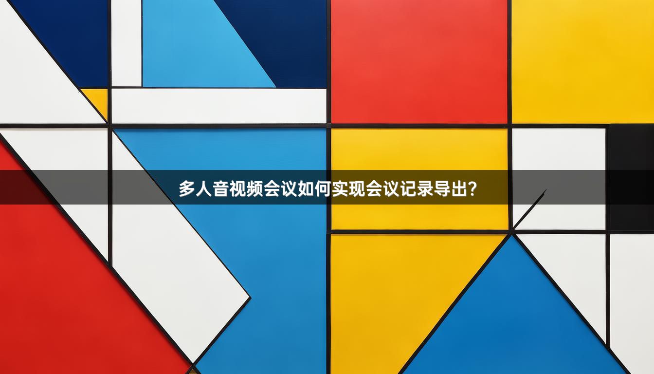 多人音视频会议如何实现会议记录导出？