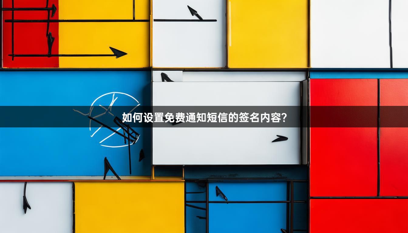 如何设置免费通知短信的签名内容？