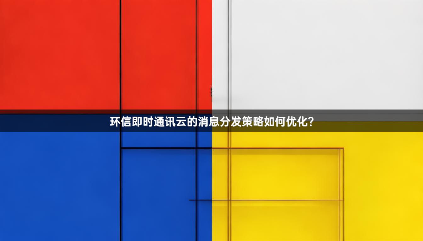 环信即时通讯云的消息分发策略如何优化？
