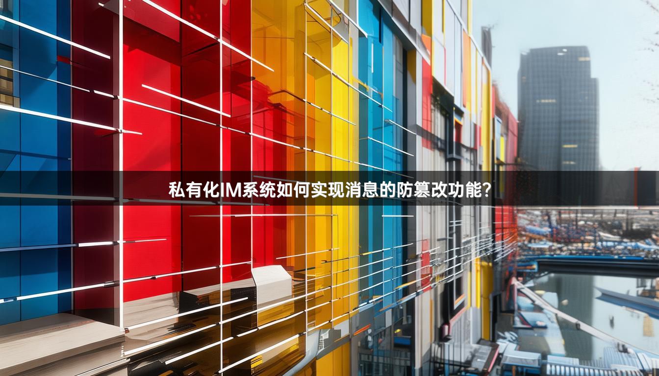 私有化IM系统如何实现消息的防篡改功能？
