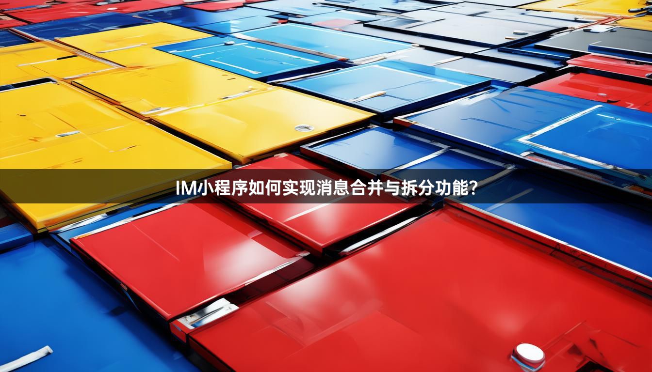 IM小程序如何实现消息合并与拆分功能？