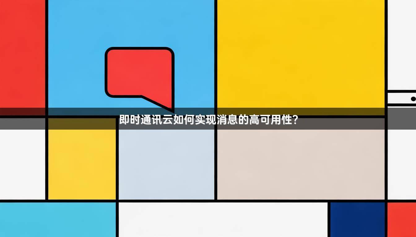 即时通讯云如何实现消息的高可用性？