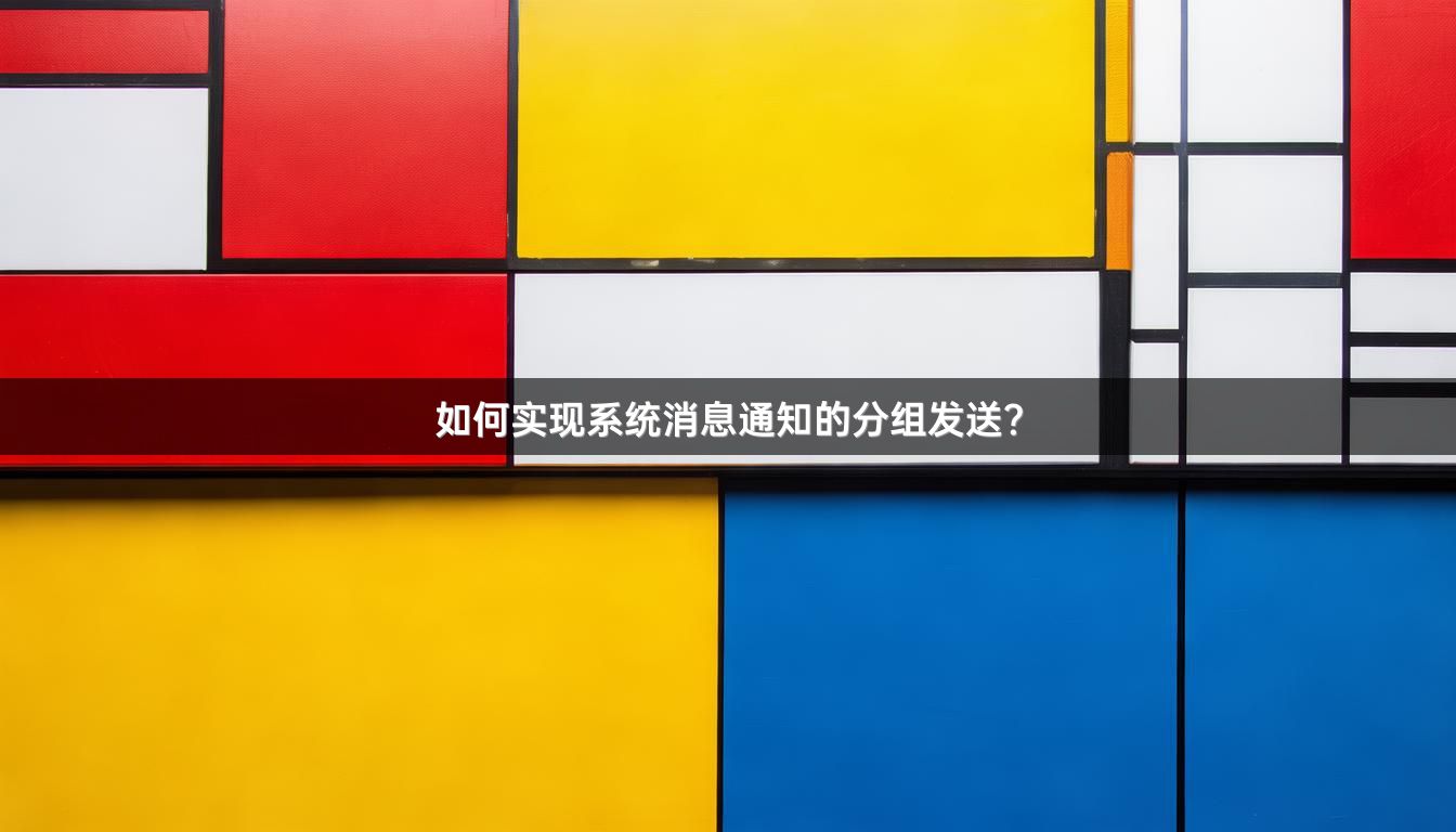 如何实现系统消息通知的分组发送？