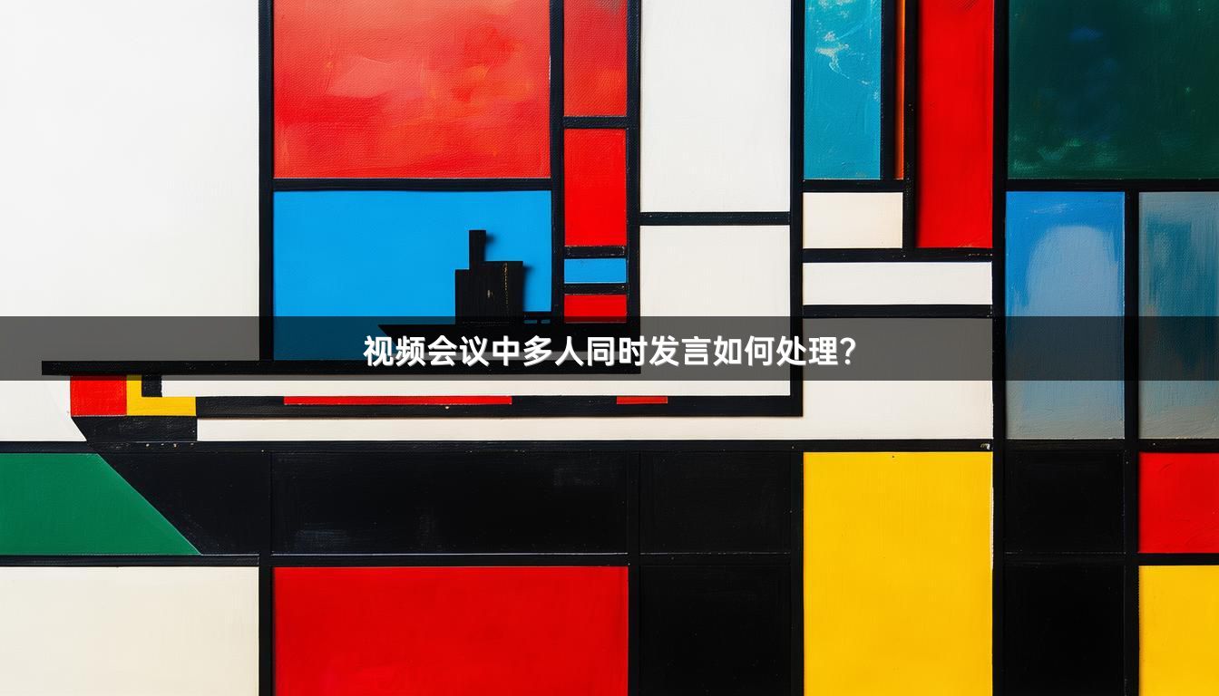 视频会议中多人同时发言如何处理？