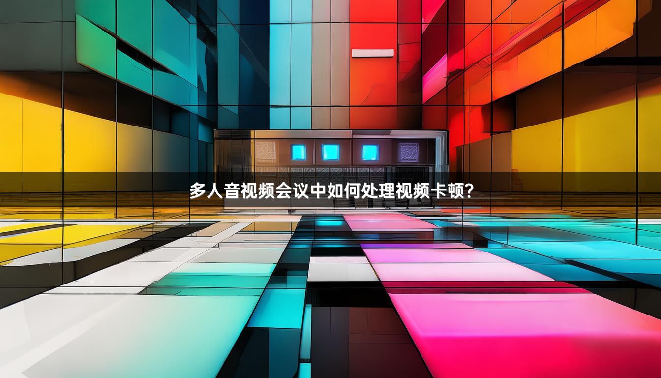 多人音视频会议中如何处理视频卡顿？