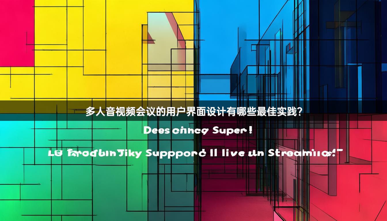 多人音视频会议的用户界面设计有哪些最佳实践？