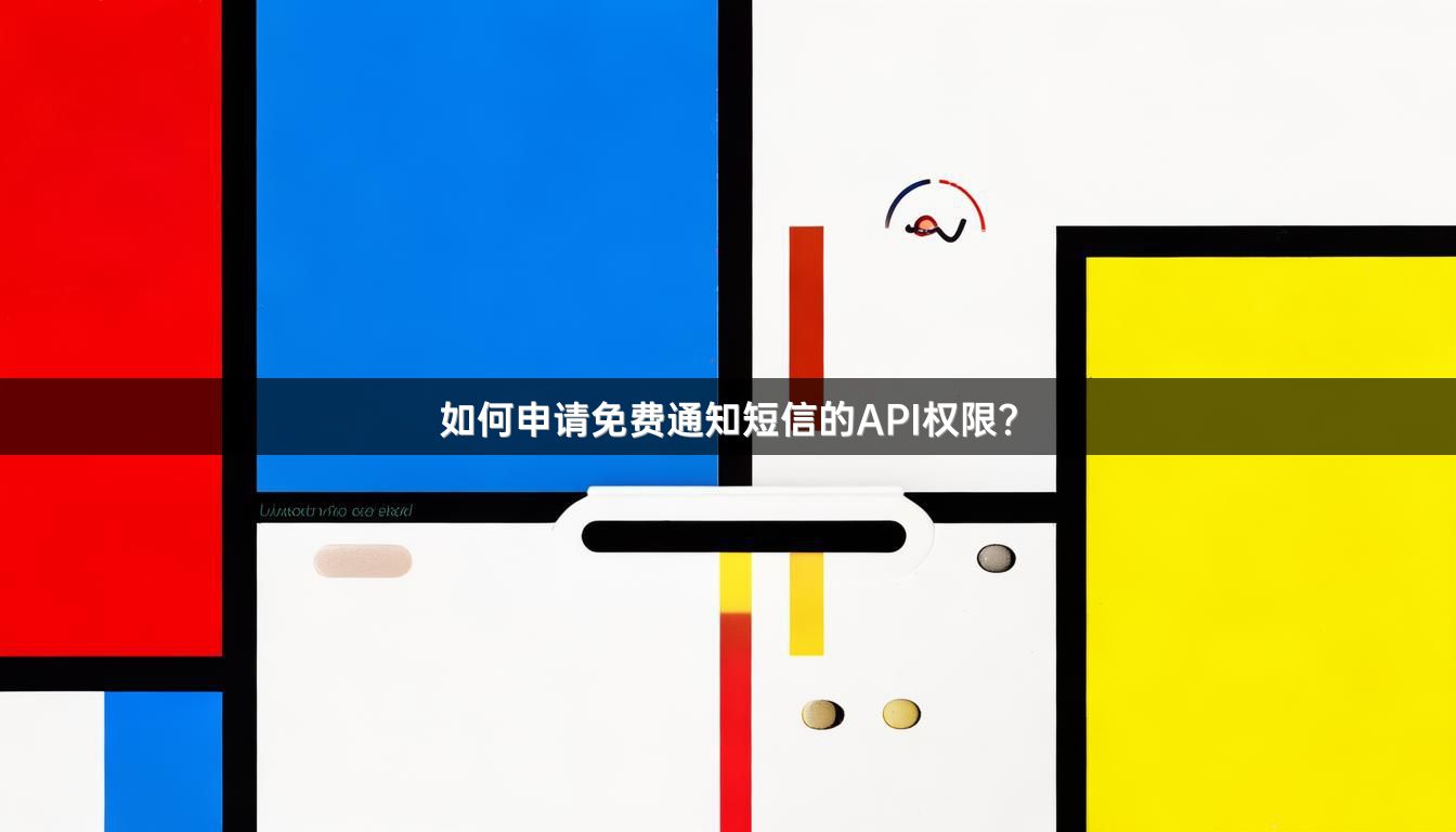 如何申请免费通知短信的API权限？