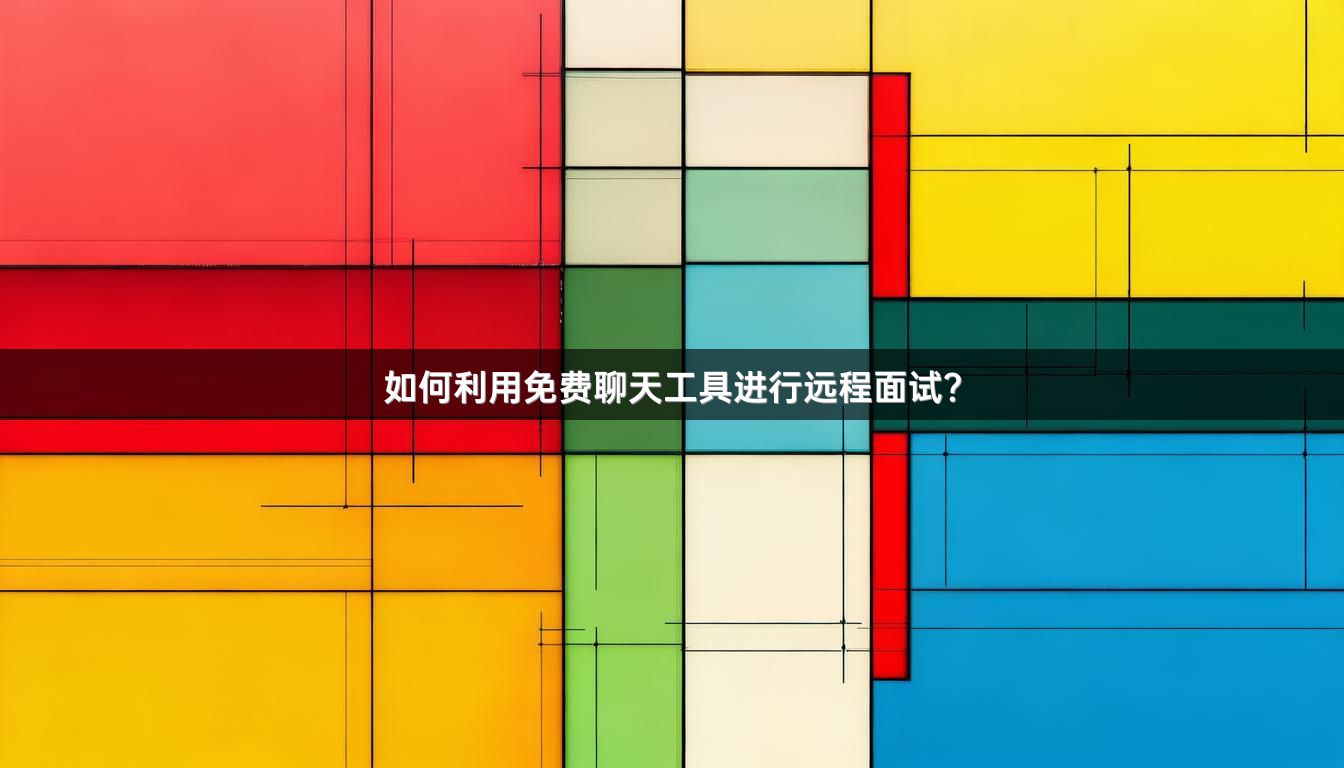 如何利用免费聊天工具进行远程面试？