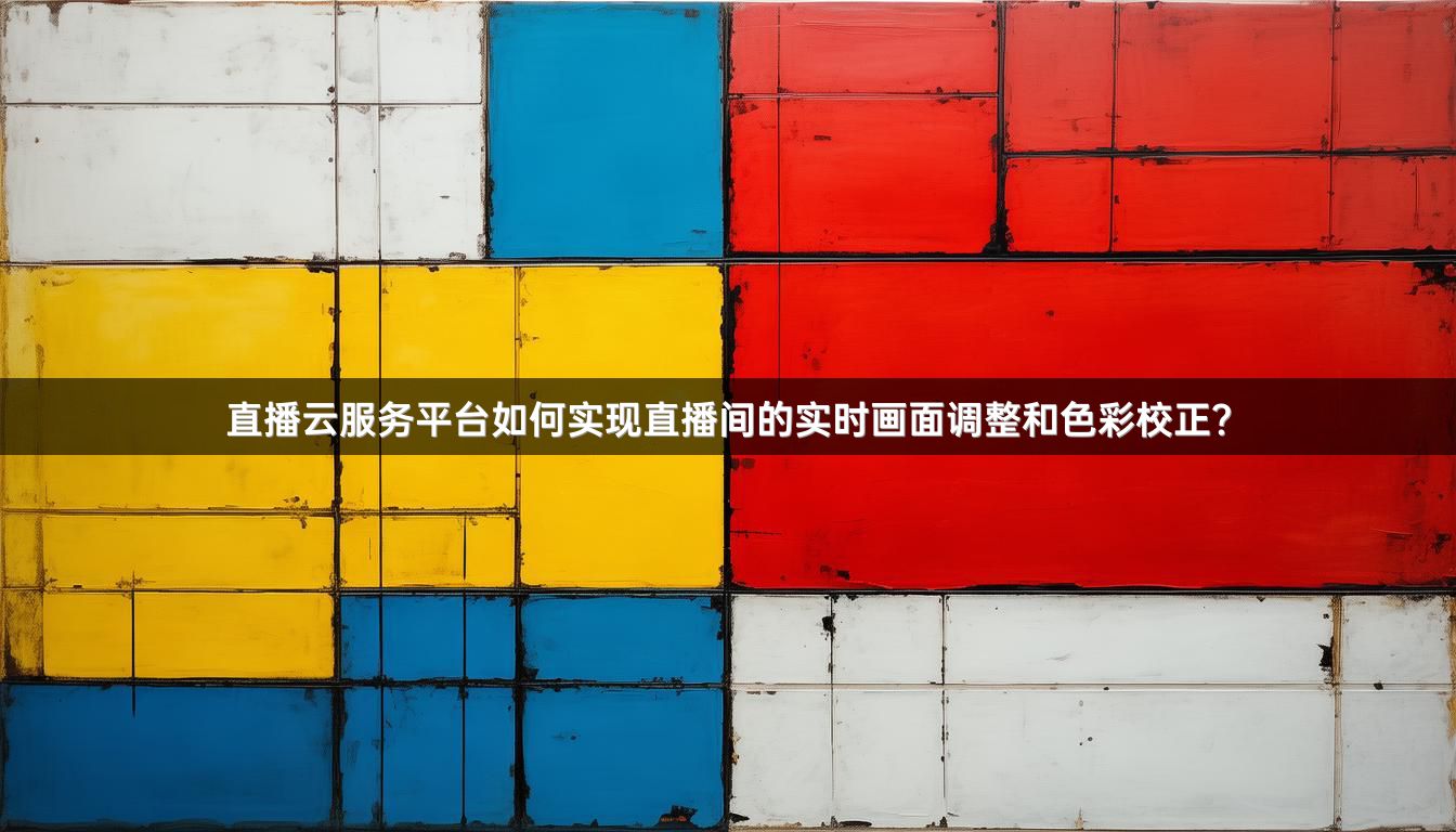 直播云服务平台如何实现直播间的实时画面调整和色彩校正？