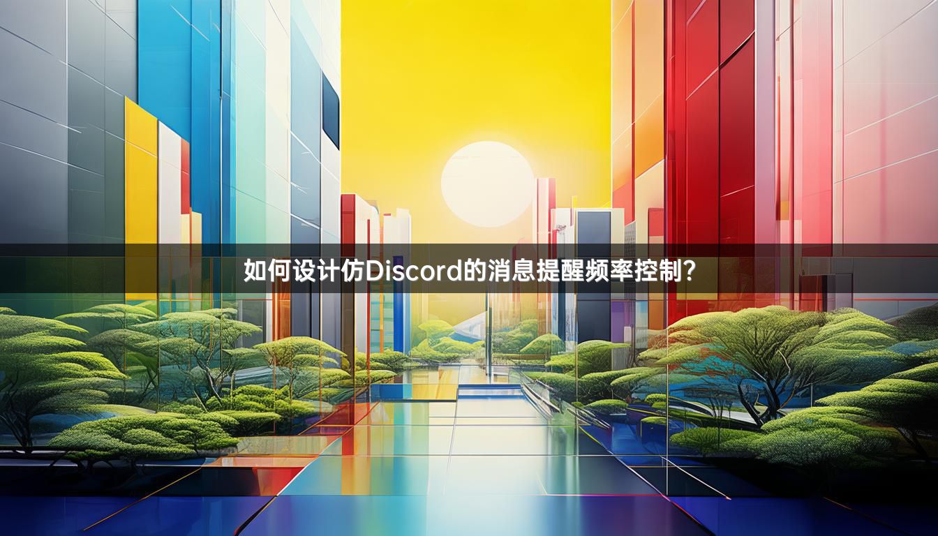 如何设计仿Discord的消息提醒频率控制？