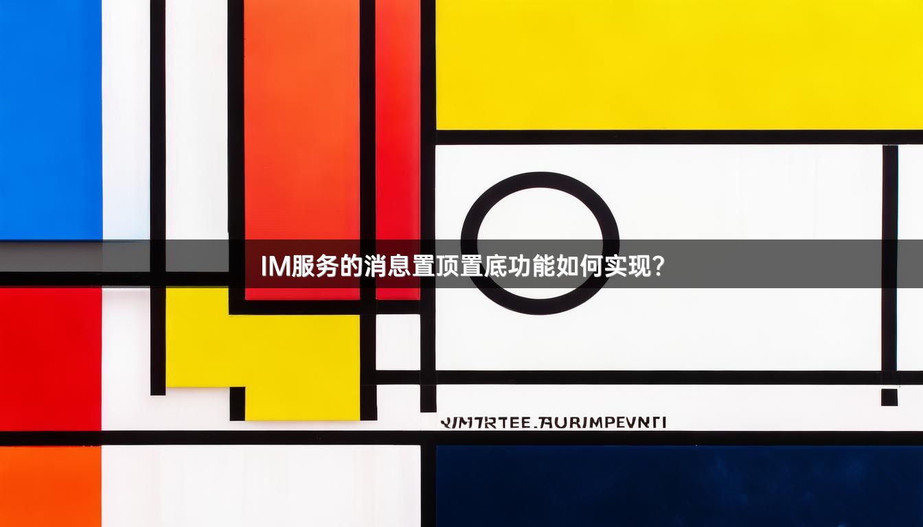 IM服务的消息置顶置底功能如何实现？