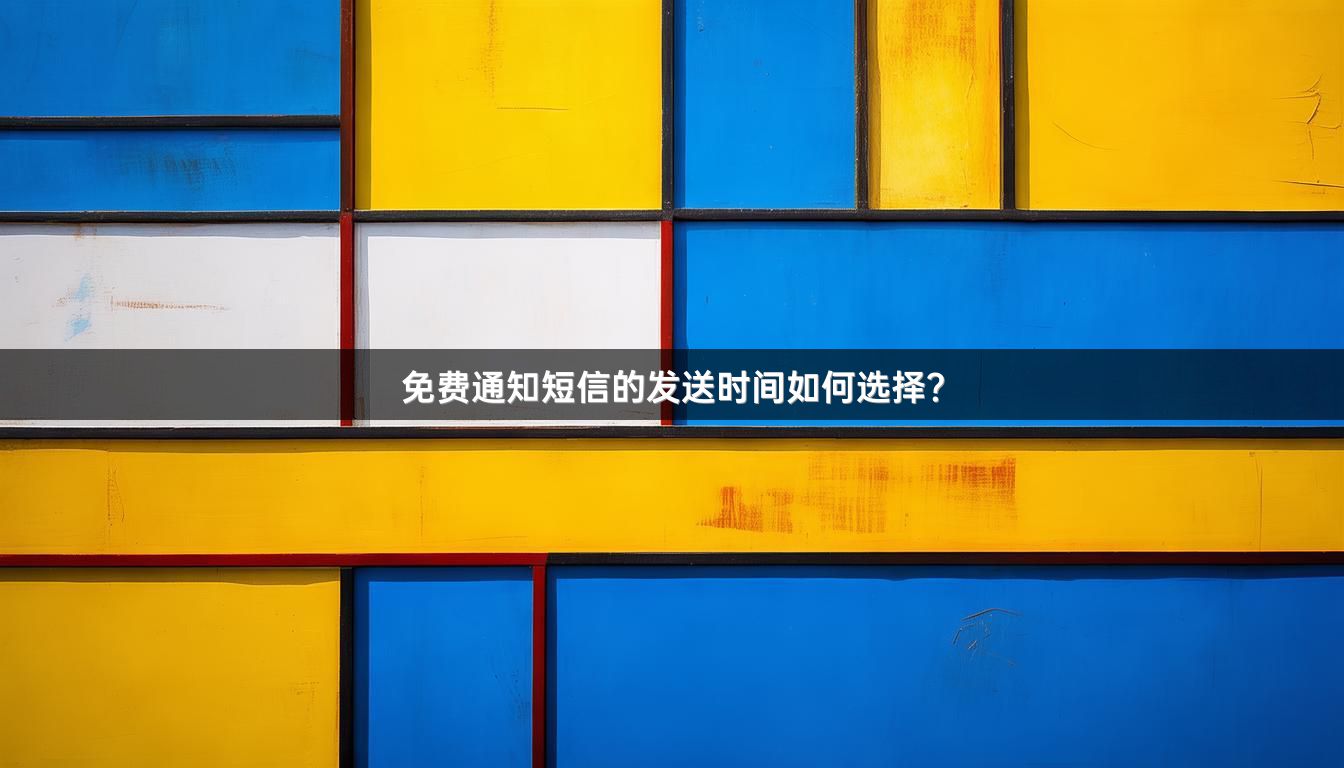 免费通知短信的发送时间如何选择？