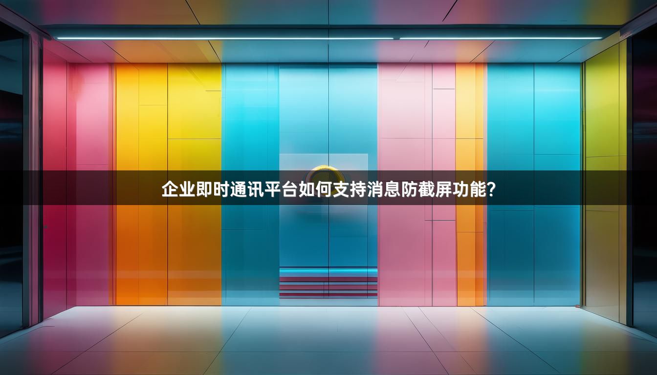企业即时通讯平台如何支持消息防截屏功能？
