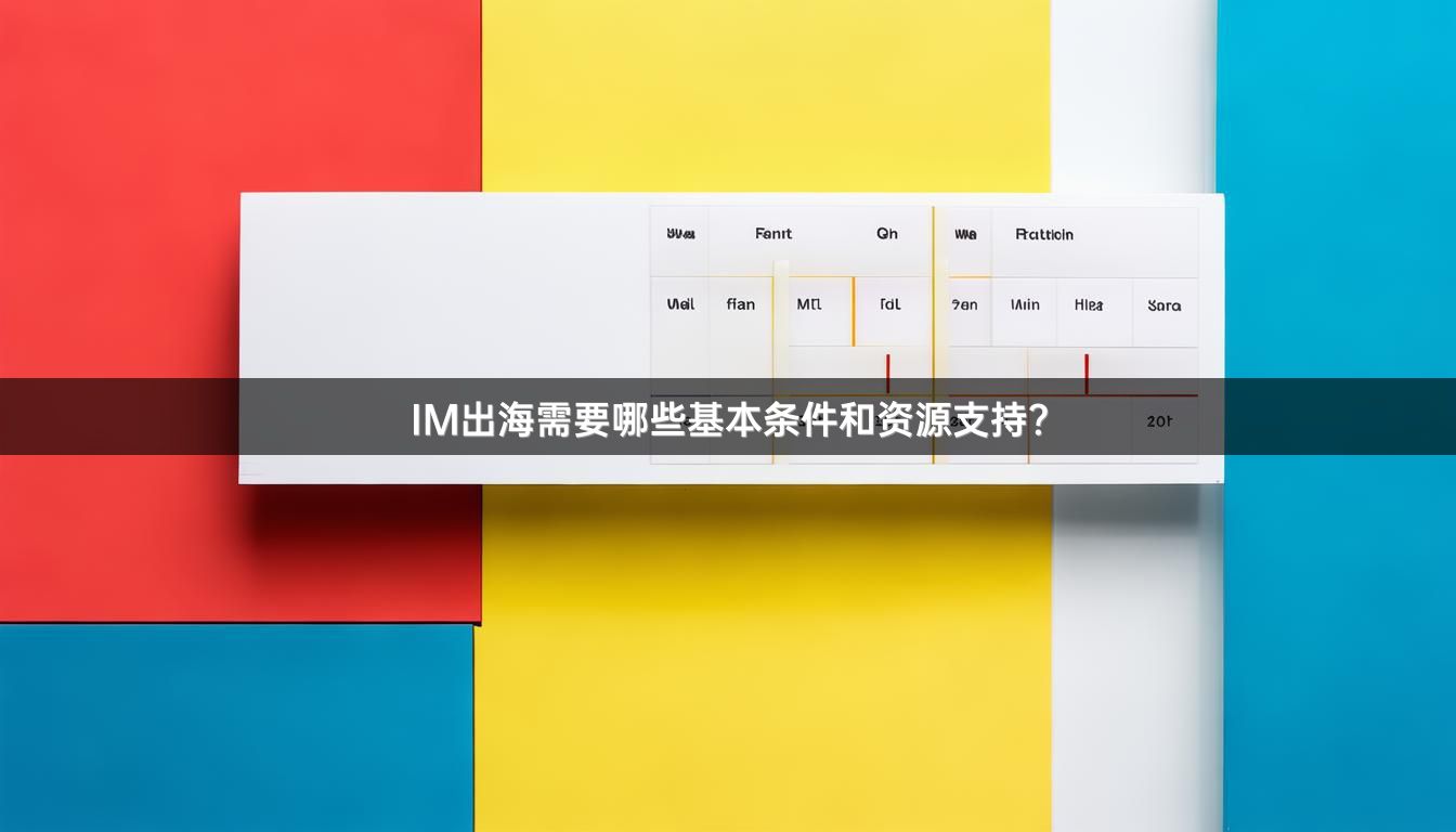 IM出海需要哪些基本条件和资源支持？