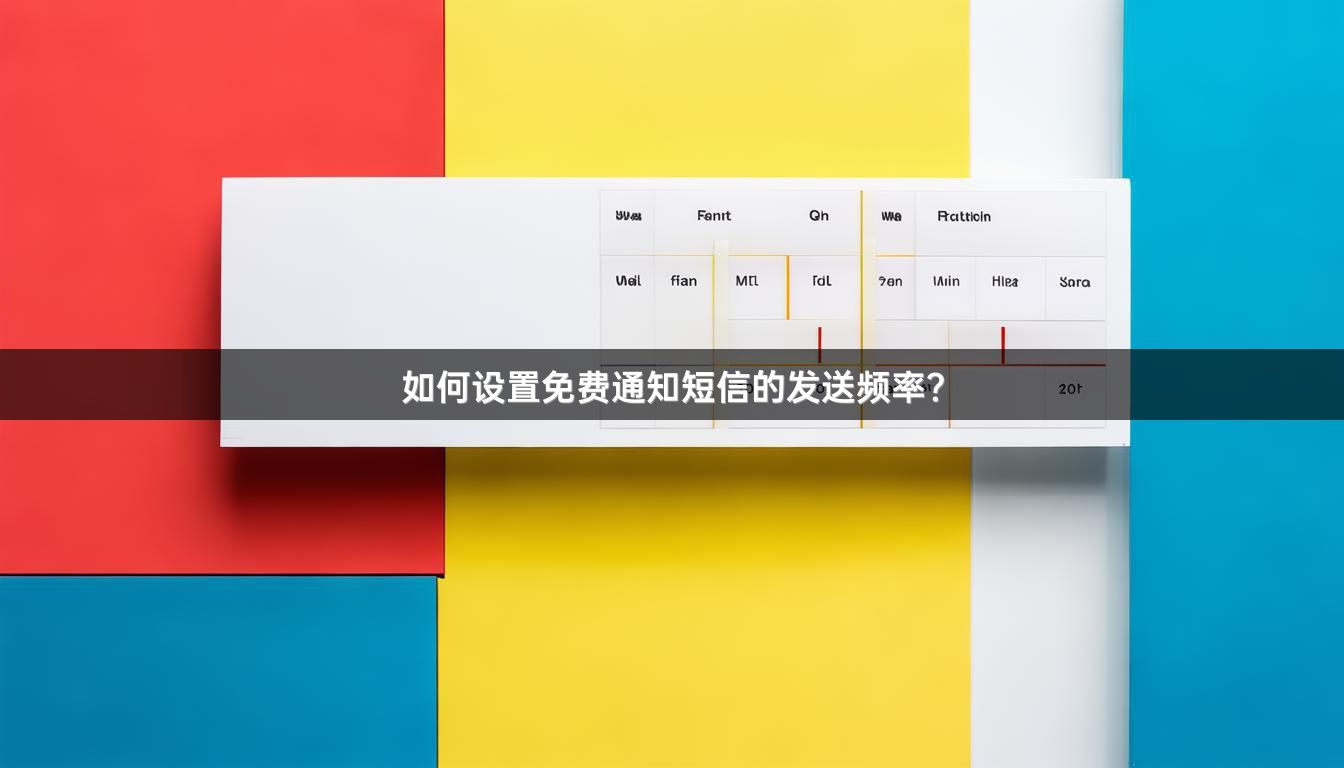 如何设置免费通知短信的发送频率？
