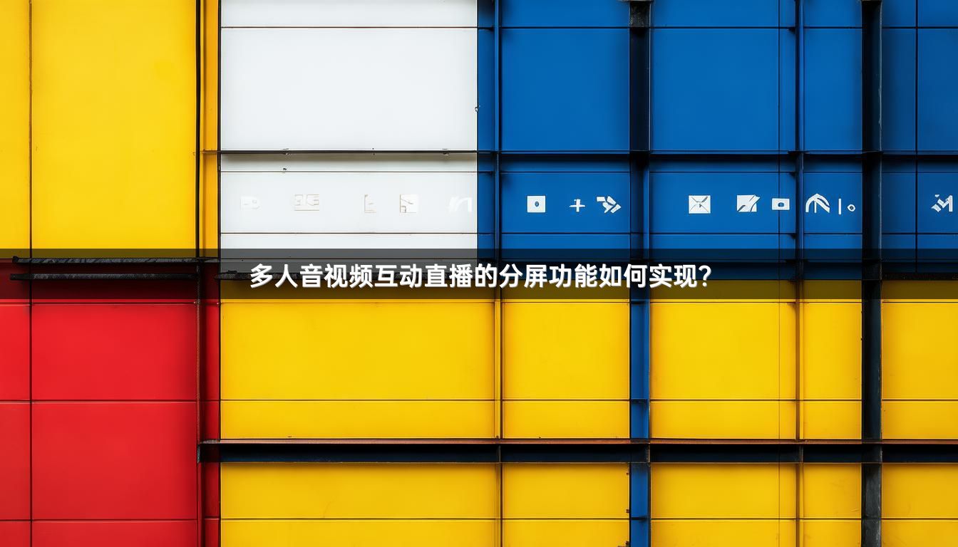 多人音视频互动直播的分屏功能如何实现？