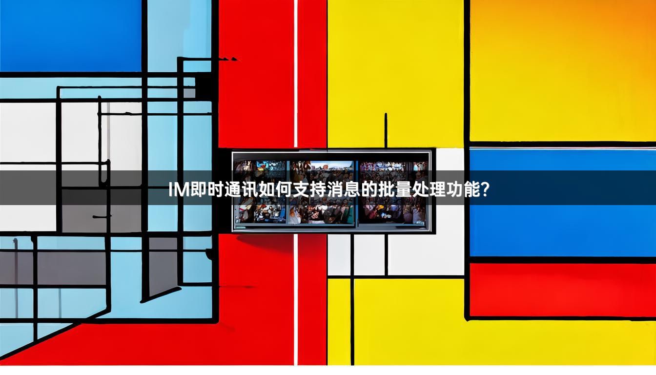 IM即时通讯如何支持消息的批量处理功能？