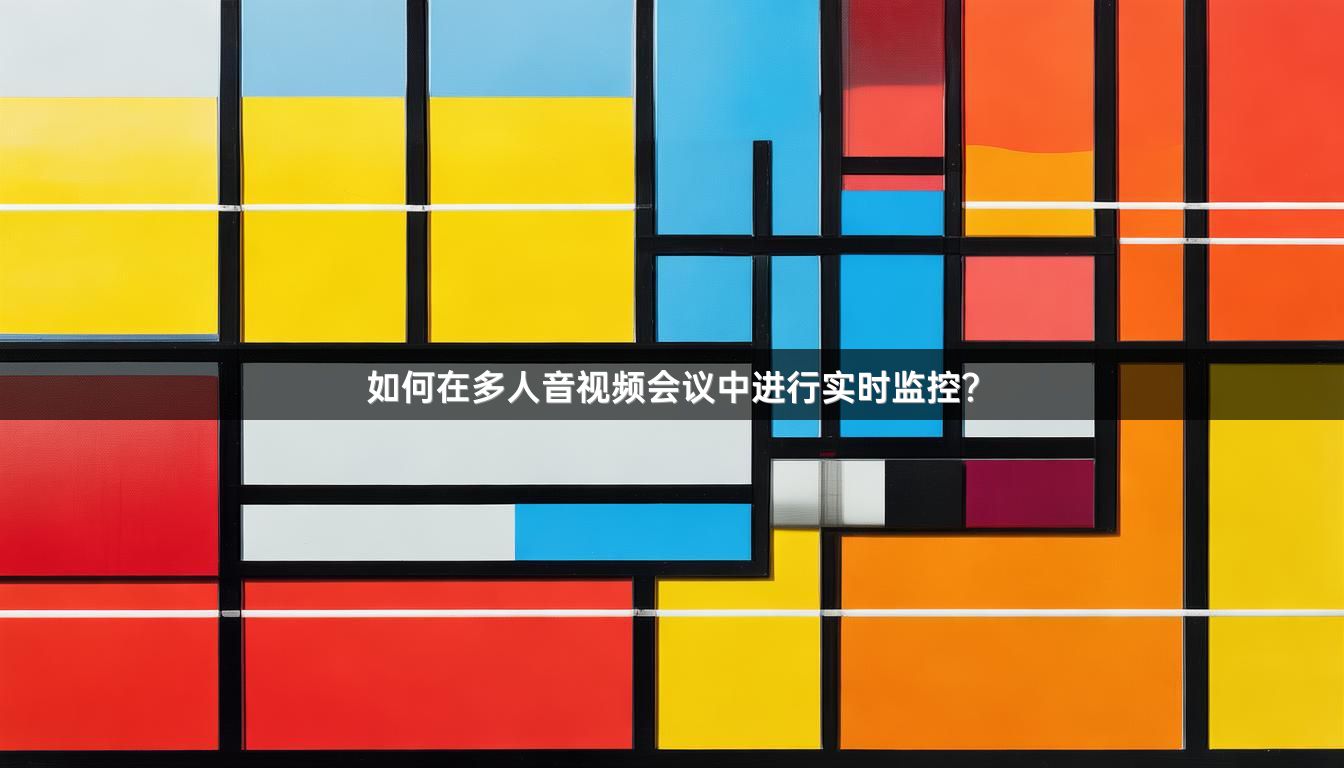 如何在多人音视频会议中进行实时监控？