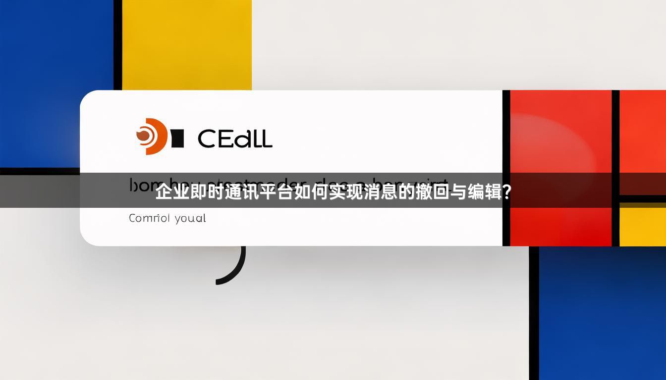 企业即时通讯平台如何实现消息的撤回与编辑？