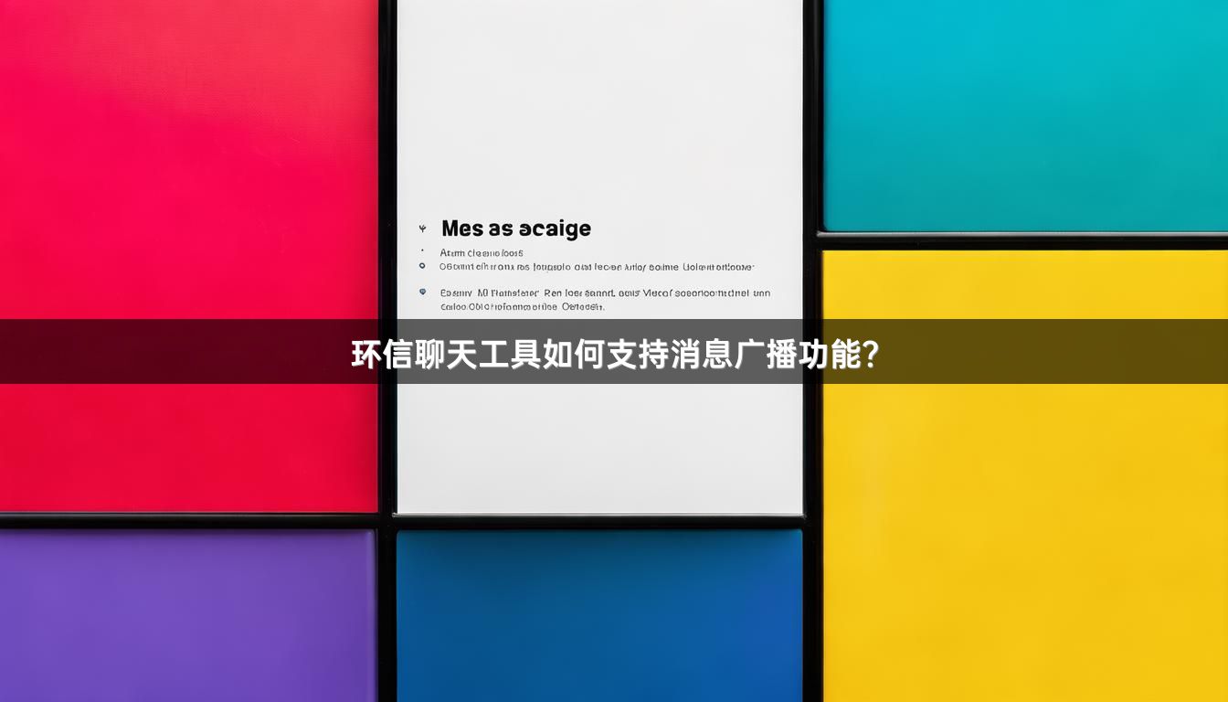 环信聊天工具如何支持消息广播功能？