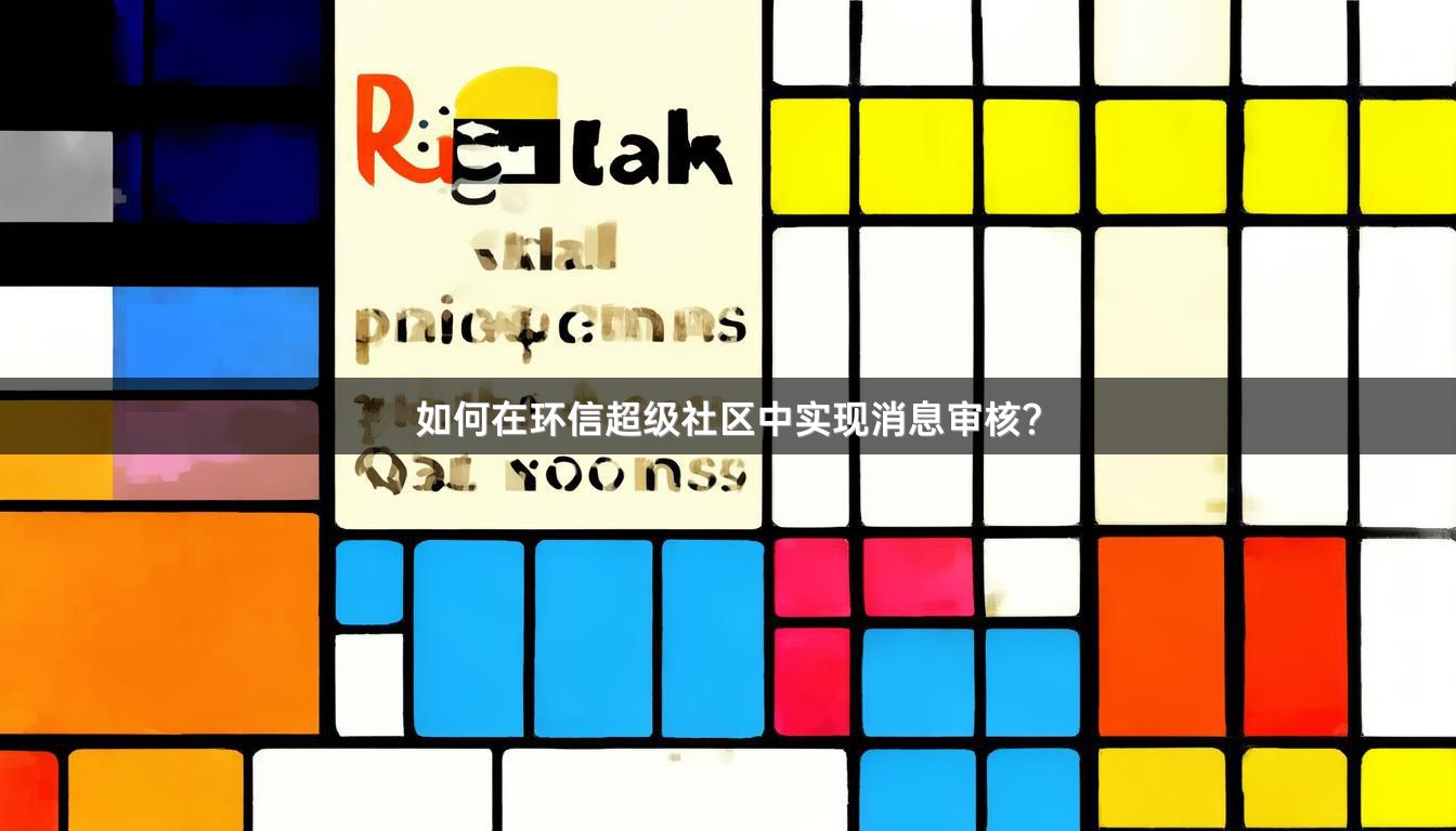 如何在环信超级社区中实现消息审核？