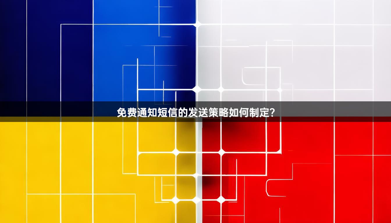 免费通知短信的发送策略如何制定？