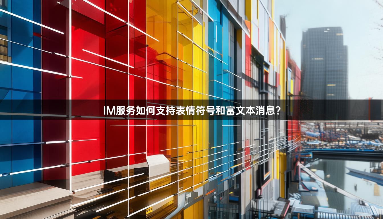 IM服务如何支持表情符号和富文本消息？