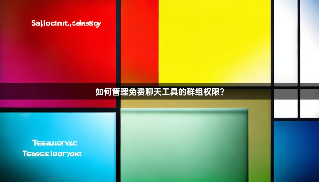 如何管理免费聊天工具的群组权限？