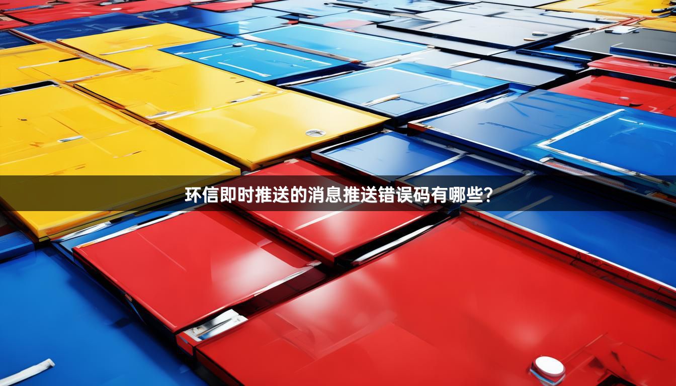 环信即时推送的消息推送错误码有哪些？