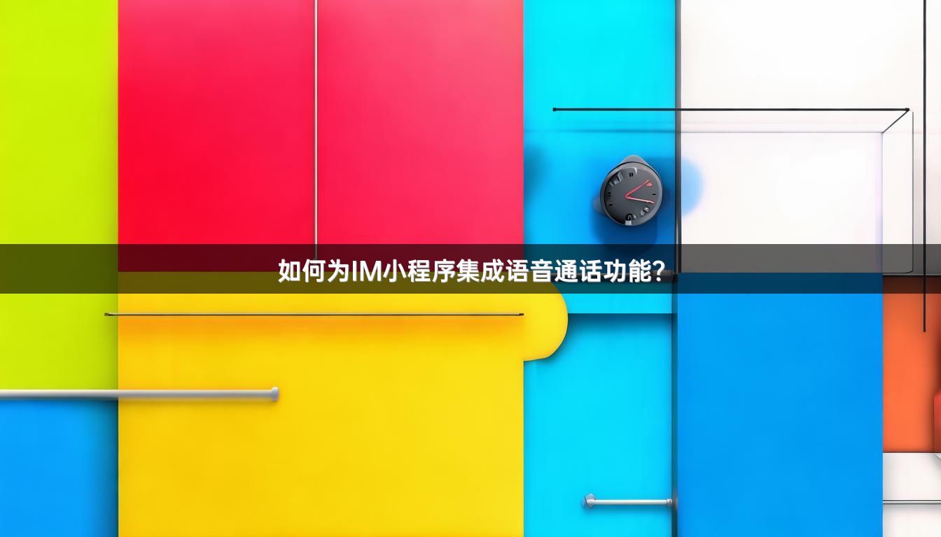 如何为IM小程序集成语音通话功能？