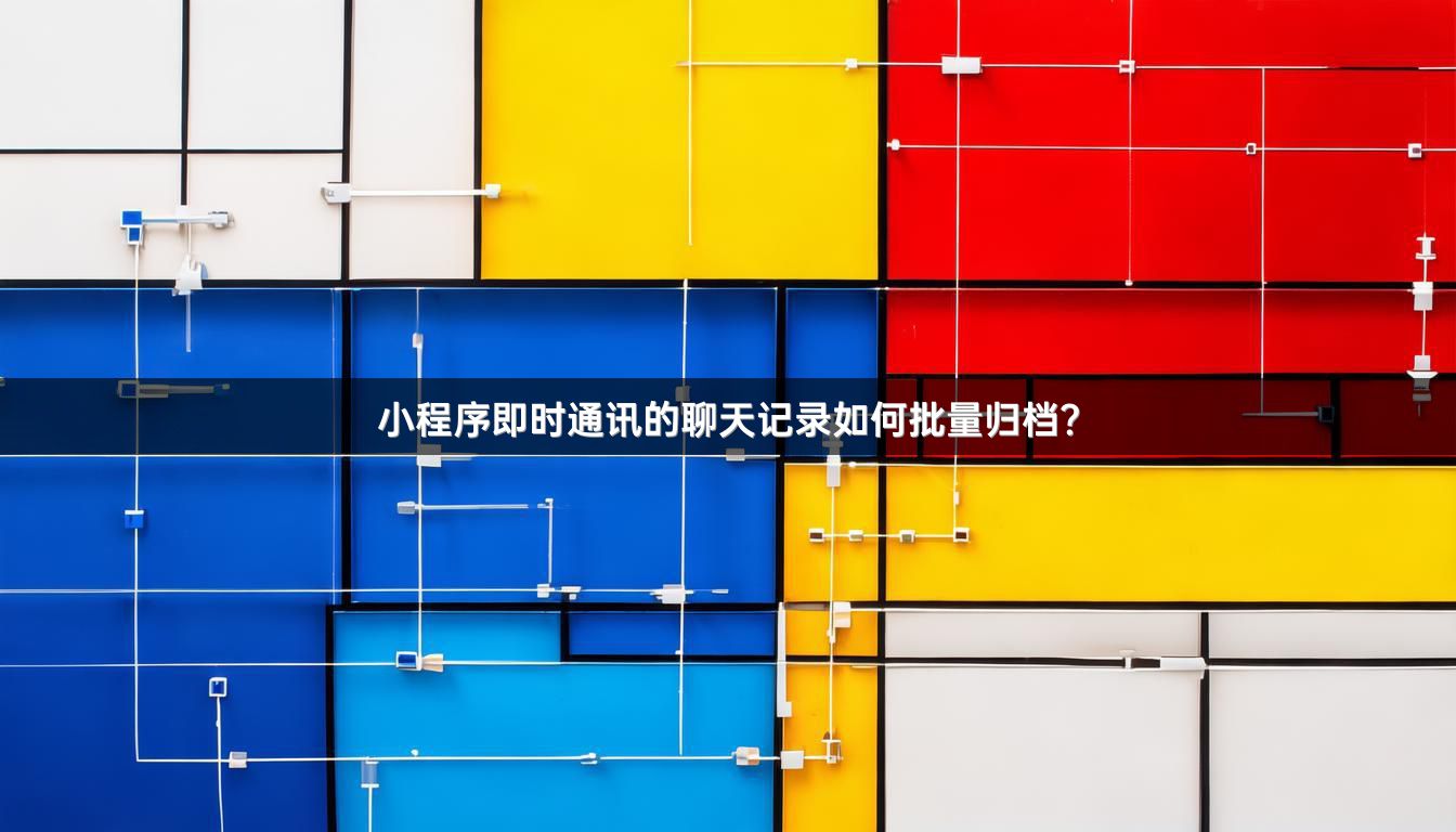小程序即时通讯的聊天记录如何批量归档？
