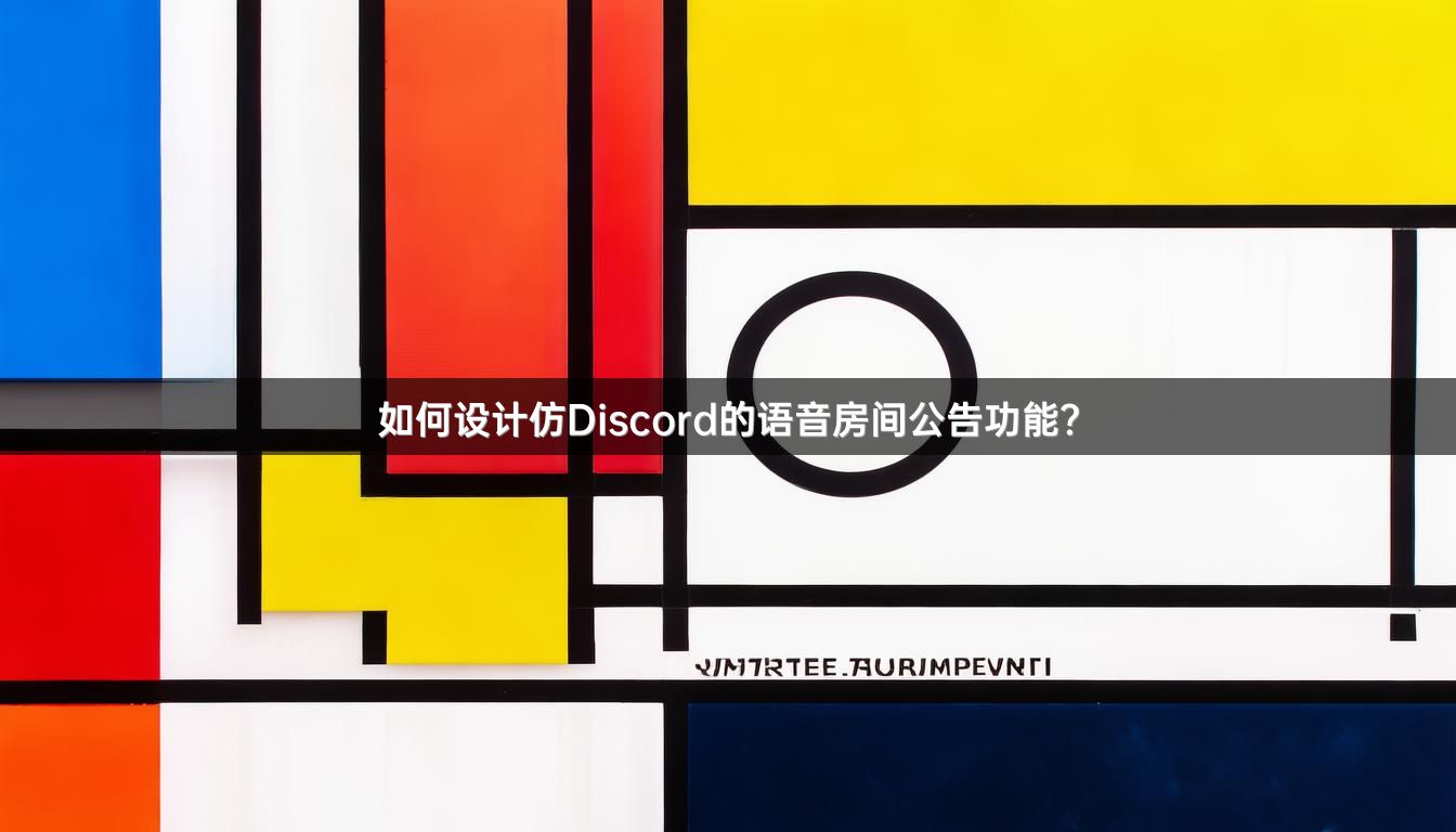 如何设计仿Discord的语音房间公告功能？