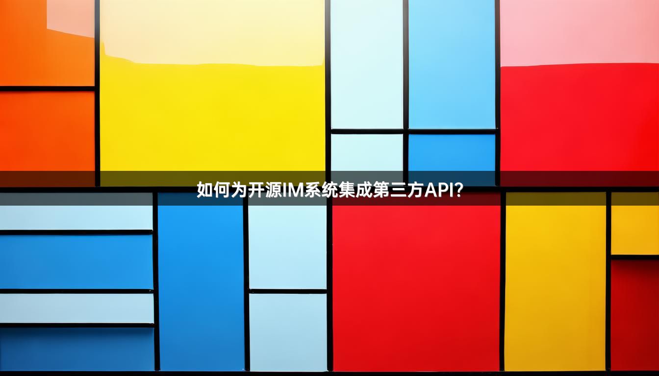 如何为开源IM系统集成第三方API？