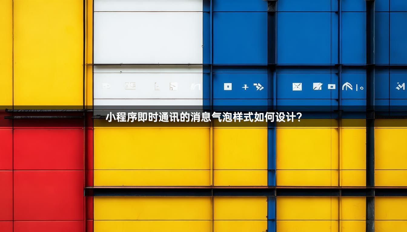 小程序即时通讯的消息气泡样式如何设计？