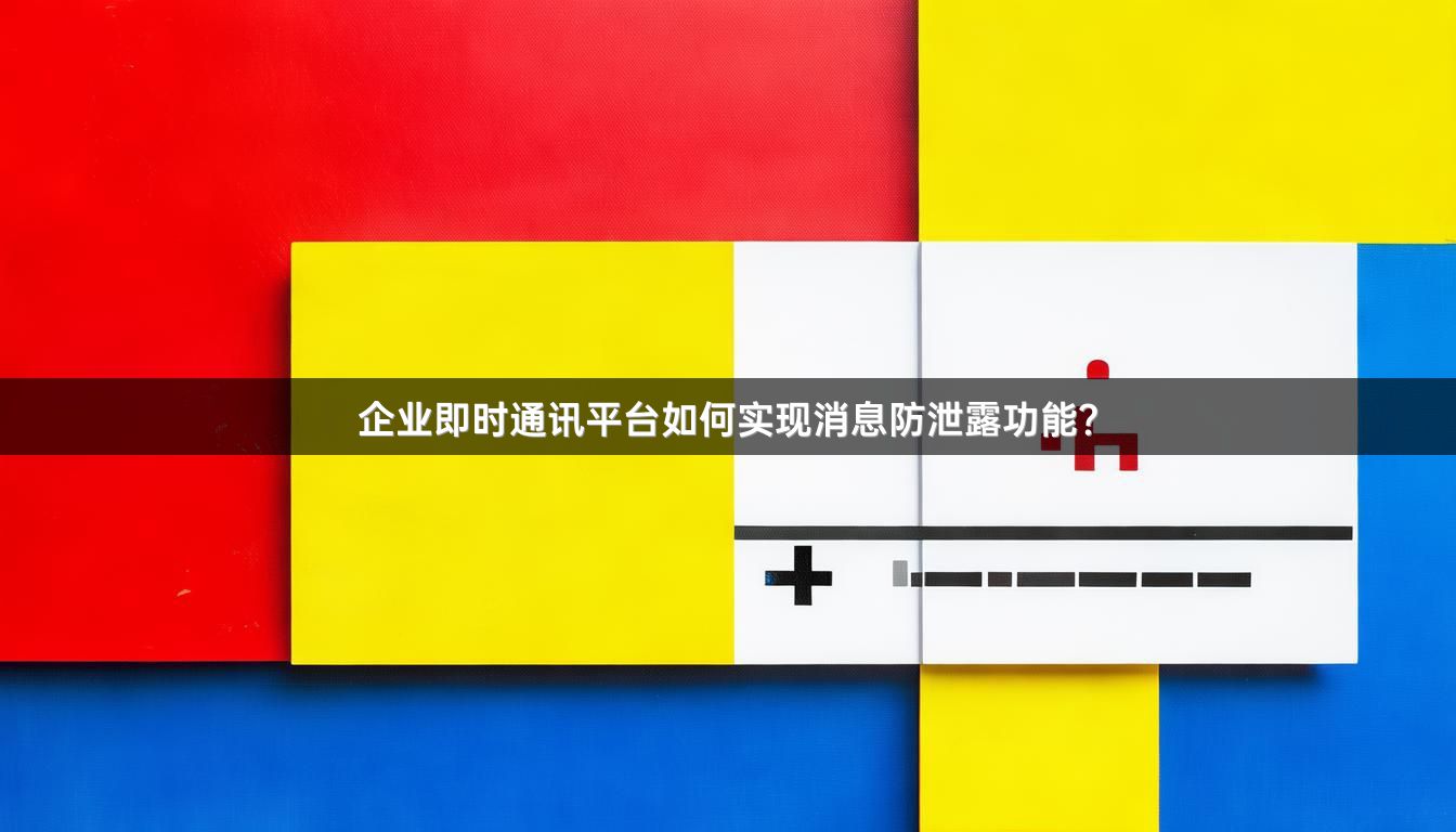 企业即时通讯平台如何实现消息防泄露功能？