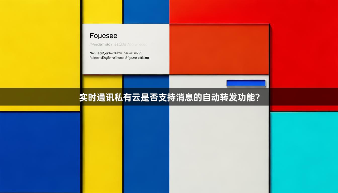 实时通讯私有云是否支持消息的自动转发功能？