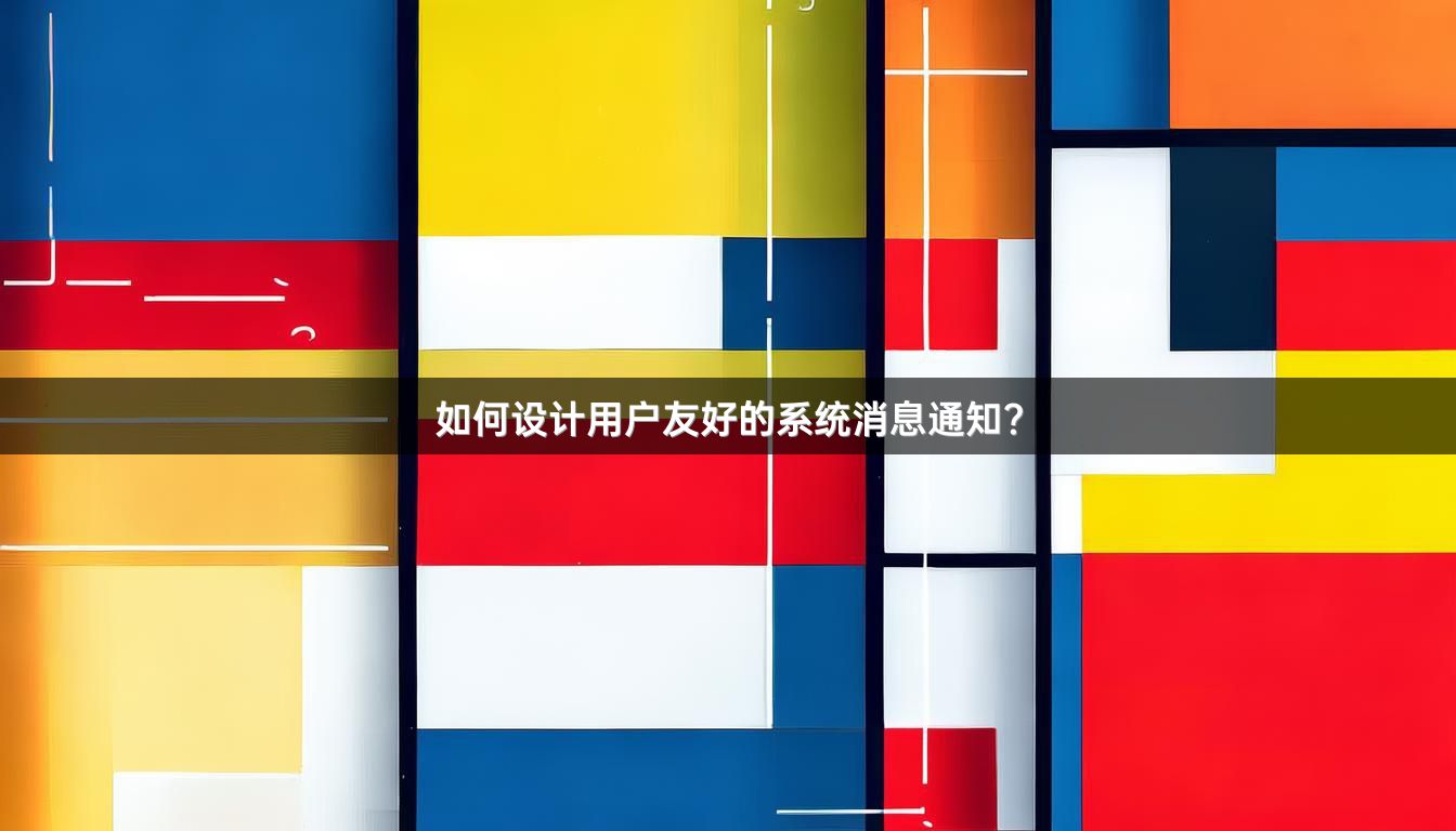 如何设计用户友好的系统消息通知？