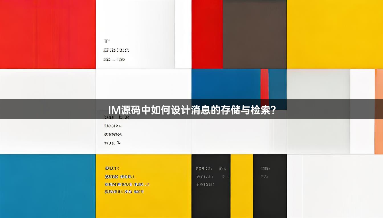IM源码中如何设计消息的存储与检索？